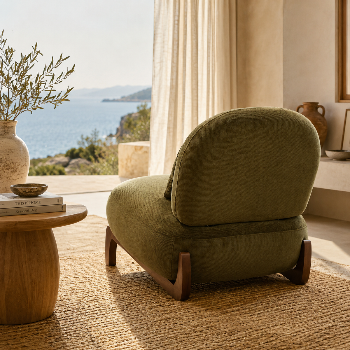 Fauteuil Design En Bois Élégance