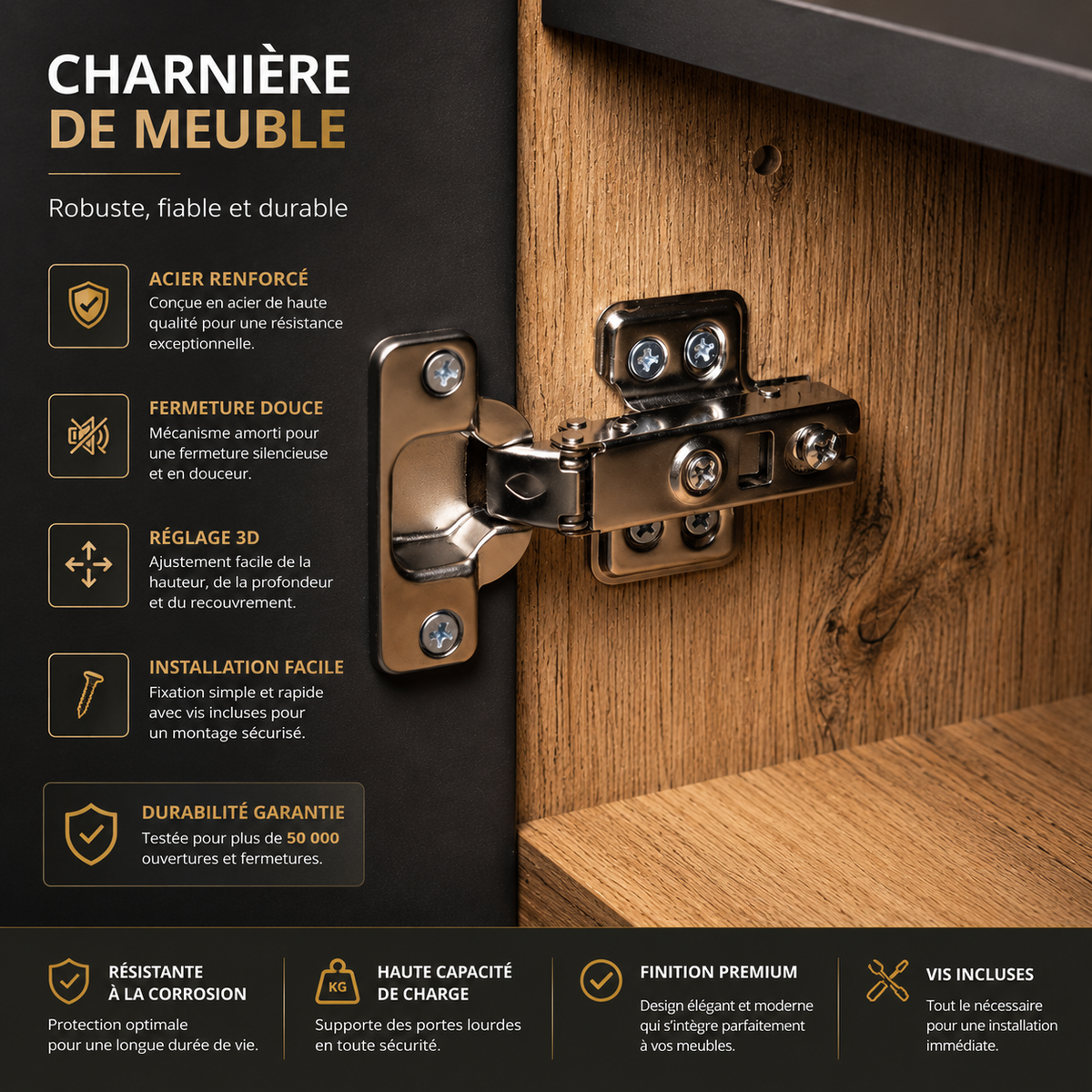 Meuble TV Design En Bois Liora 180 cm