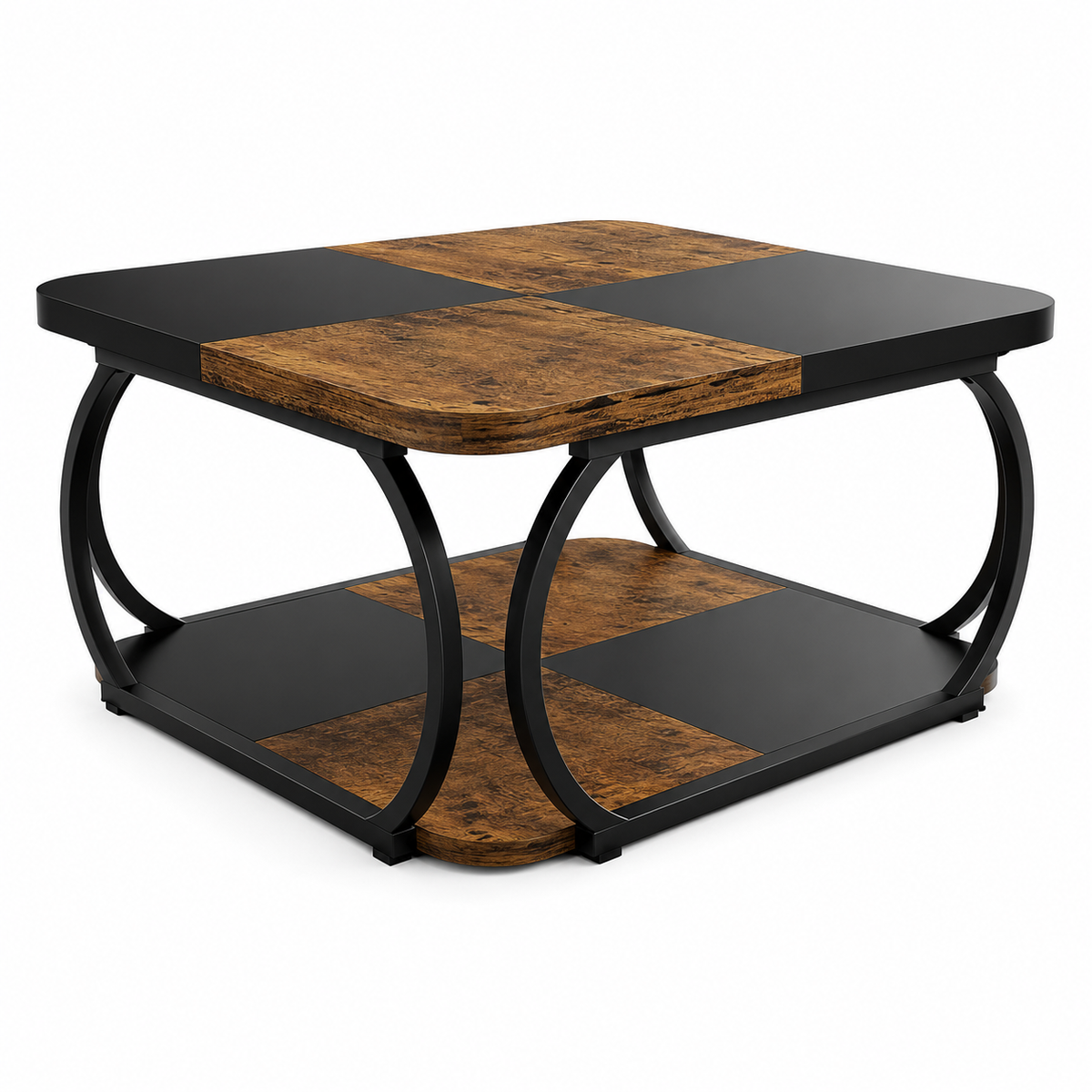 Table Basse En Bois Et Métal Atelier