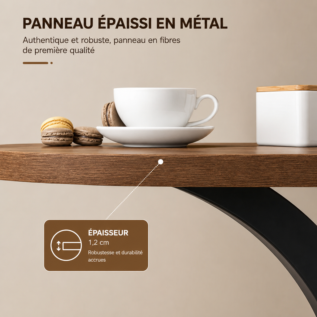 Table De Chevet En Bois Duo Ronde