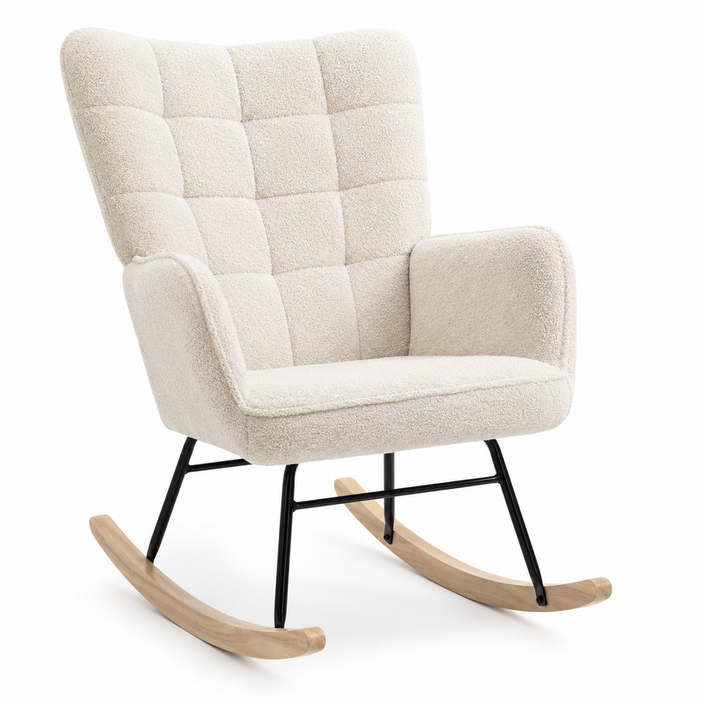 Fauteuil à Bascule En Bois Alba Berbère