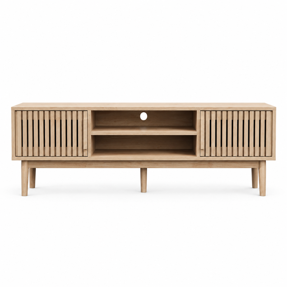 Meuble TV En Bois Clair Oslo