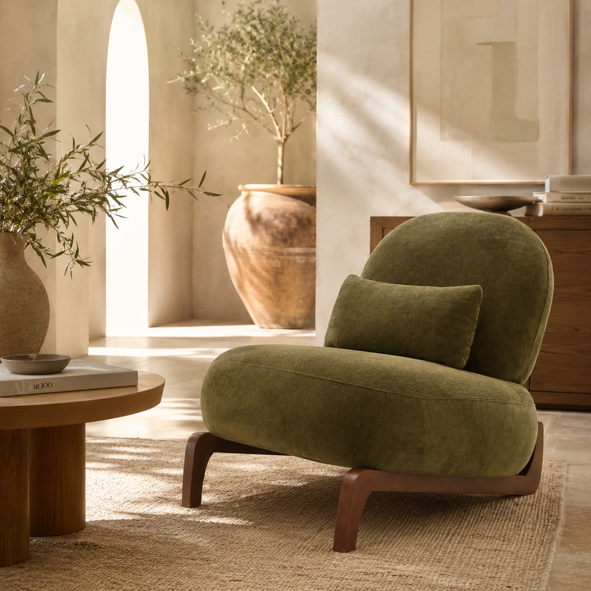 Fauteuil Design En Bois Élégance
