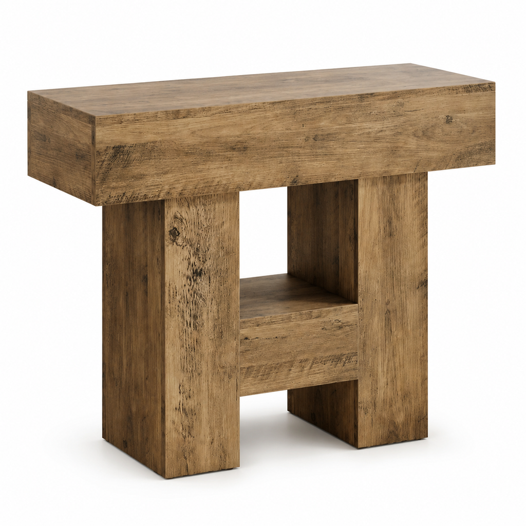 Table De Chevet En Bois Farmhouse Rustique