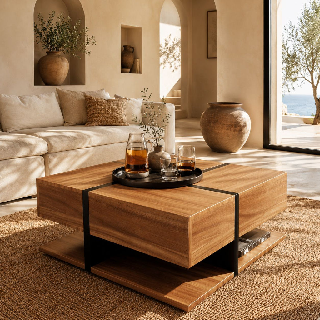 Table Basse Design En Bois Solana