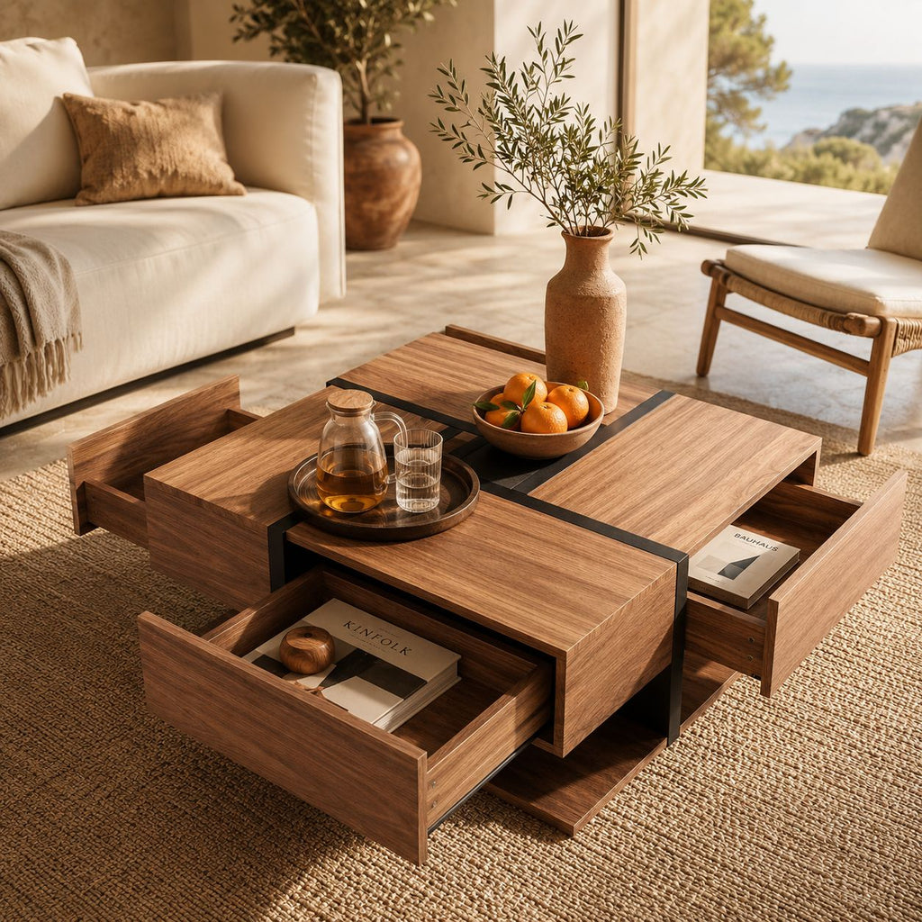 Table Basse Design En Bois Solana