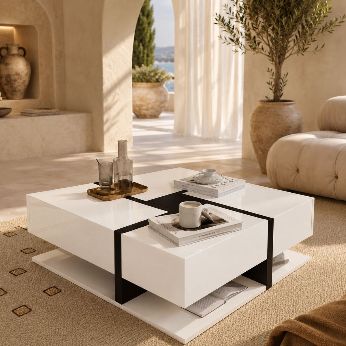 Table Basse Design En Bois Solana