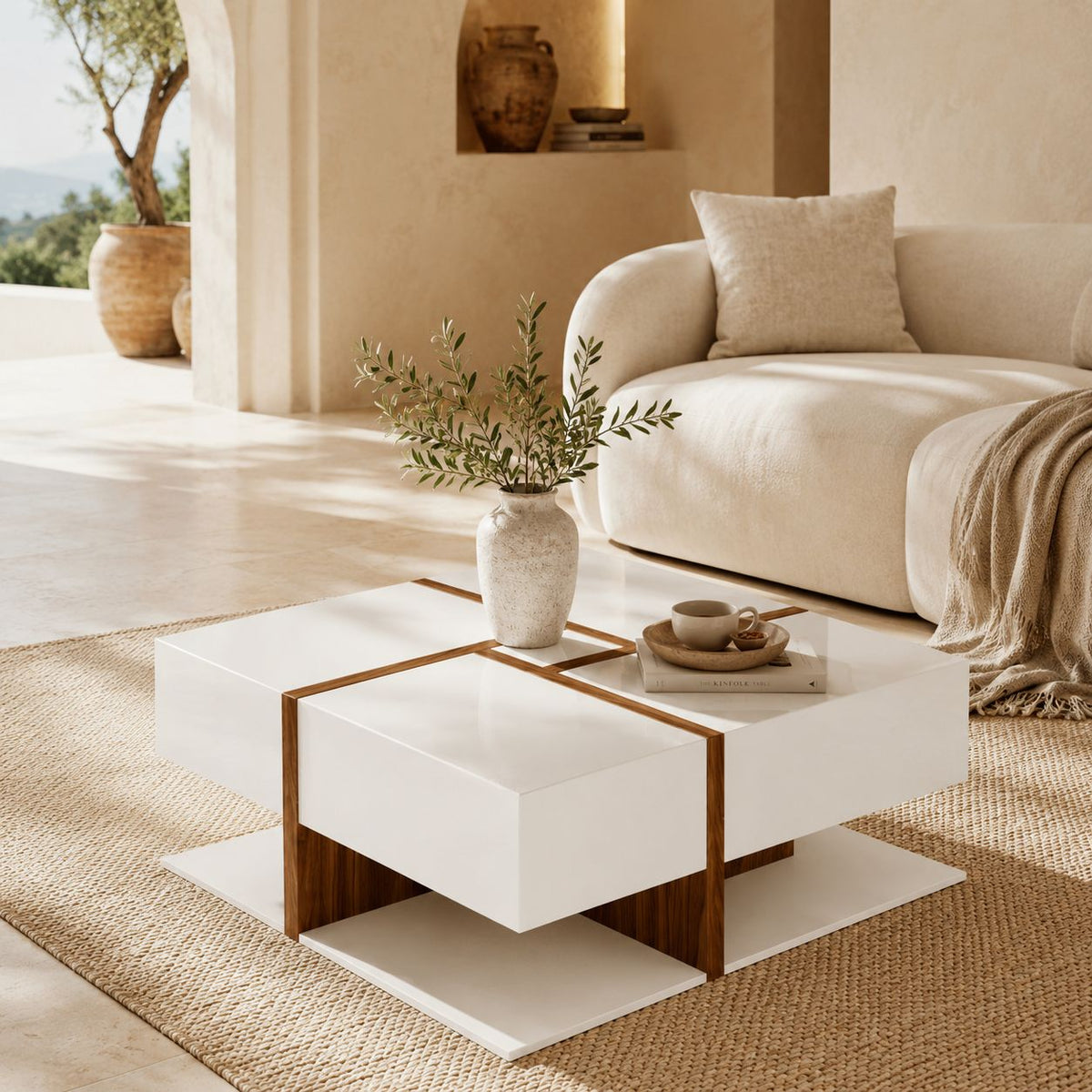 Table Basse Design En Bois Solana